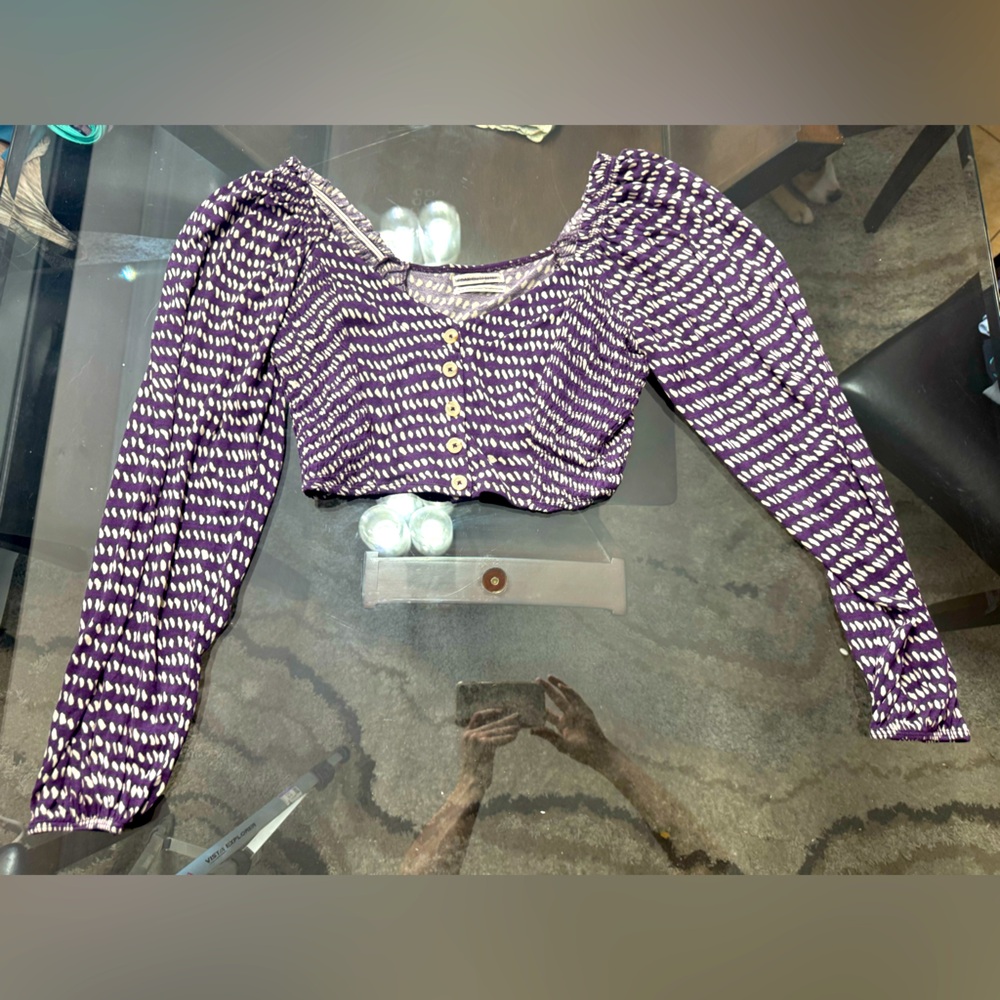 URBAN OUTFITTERS Purple Polin Women's Crop Top